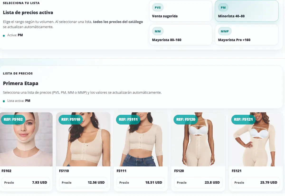 Cálculo automático de precios